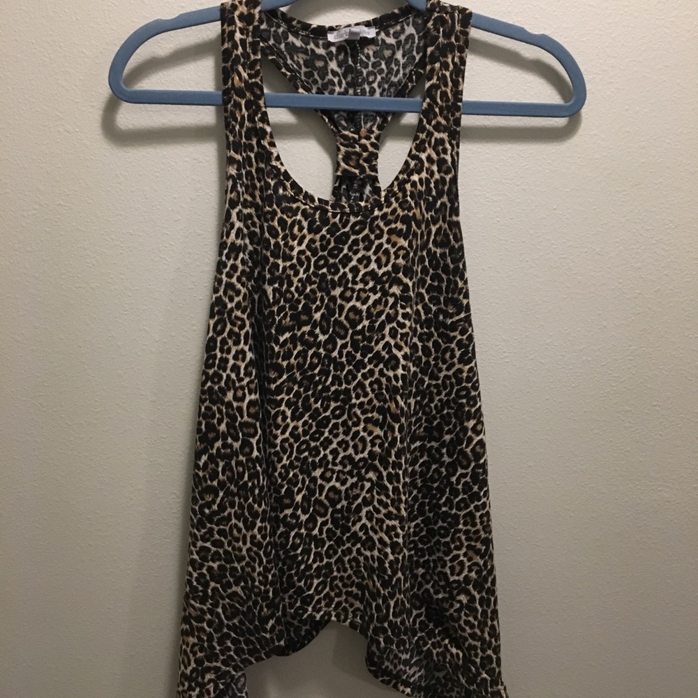 Cheetah print tank top